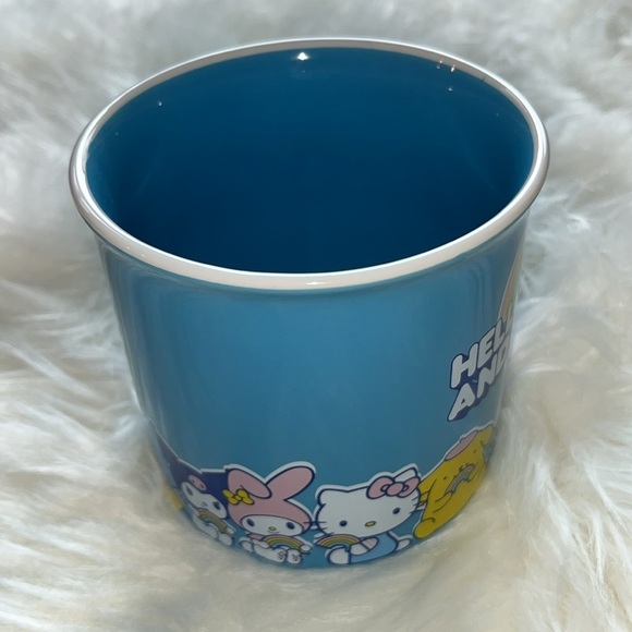 🆕 Hello Kitty and Friends Ceramic Mug Light Blue Rainbow - Picture 2 of 9